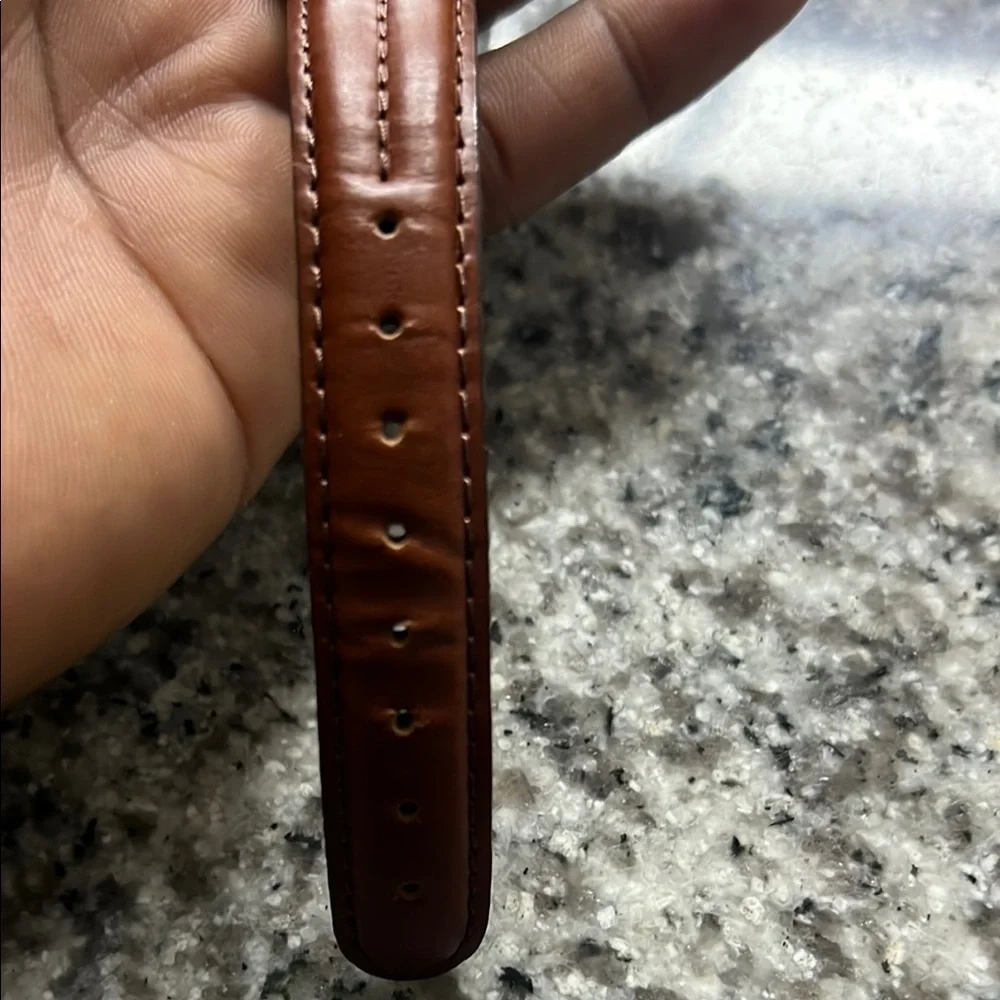Wenger By Victorianox Brown Leather Strap Watch with Silver Accents